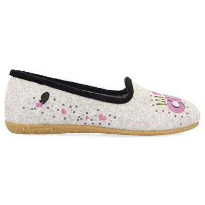 Abbildung von HOT POTATOES Damen Dugo Hausschuh, grau, 40 EU