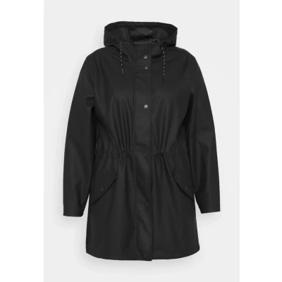 Abbildung von Vero Moda Curve Vmmalou Coated Jacket Parka, Damen, Größe: 52, Black