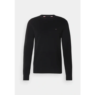 Abbildung von Tommy Hilfiger Essential Structure CREW NECK Strickpullover, Herren, Größe: XS, Black