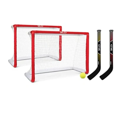 Abbildung von SKLZ Pro Mini Hockey Set, mit 2 Tore, Schlägern und 1 Ball, eine Größe, Rot