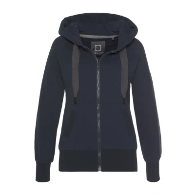 Abbildung von Elbsand Sweatjacke, mit Logo Stickerei an der Kapuze, bequeme Freizeitjacke Taschen