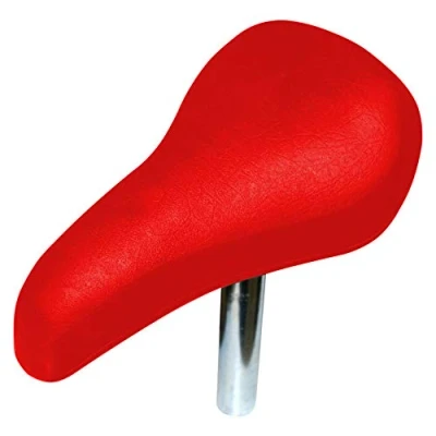 Abbildung von cyclingcolors Kinder Fahrrad Sattel Komfort Schaum mit Stange Ø22MM mädchen Junge universal (Rot)
