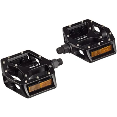 Abbildung von XLC PD M10 MTB Trekking Plattform Pedal, Schwarz, One Size Hochwertiges Fahrradpedal für Komfort &amp; Sicherheit Ideal Mountainbiking Robust, Langlebig Rutschfest