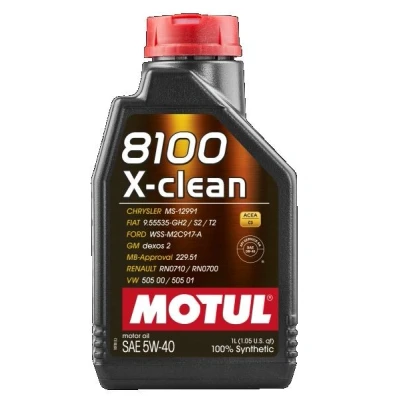 Abbildung von Motul X CLEAN 5W 40 1l Motoröl 109227 BMW: 5 Touring, 3 Saloon, MERCEDES BENZ: C Class E VOLKSWAGEN: Passat CC