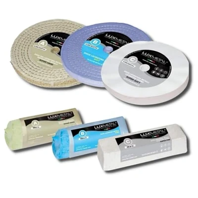 Abbildung von Lux Metal 3 polierpaste 350 g Polierscheibe 200 mm Polierset set DIY kit Schleifpaste Metall, Aluminium, Bank Poliermaschine, Edelstahl, Messing, Kupfer, Holz, Kunststoff, schleifmaschinen, messer