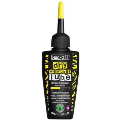 Abbildung von Muc Off Dry Chain Lube Trocken Kettenöl Fahrrad, 50 ml Biologisch Abbaubares Schmierfett Kettenfett, Kettenspray für alle Arten von Fahrrädern Formuliert Trockene Wetterbedingungen