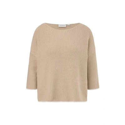 Abbildung von comma Strickpullover mit Kontrast Details