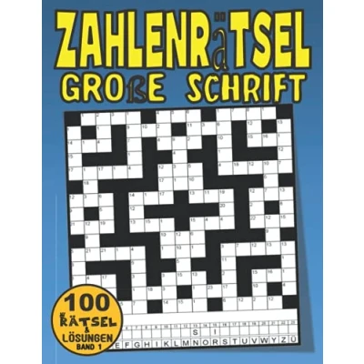 Abbildung von Zahlenrätsel Große Schrift: Großdruck Rätselbuch mit 100 Für Erwachsene und Senioren Band 1