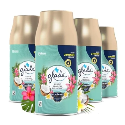 Abbildung von Glade (Brise) Automatic Spray Nachfüller, Raumduft, Exotic Tropical Blossoms, 4er Pack (4 x 269 ml)