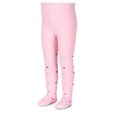 Abbildung von Sterntaler Kleinkind Mädchen Strumpfhose Baby Sterne Babystrumpfhose mit Motiv rosa, 80