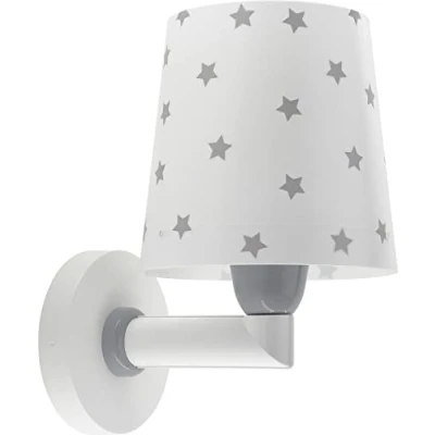 Abbildung von Dalber kinder Wandlampe, Kinderlampe Wandleuchte kinderzimmer Star Light Sterne Weiß 82219B, E27