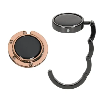 Abbildung von kwmobile Taschenhalter für Tisch 2X Faltbare Antirutsch Handtaschenhalter Haken Taschen Aufhänger Geschenkidee Gadgets Frauen Taschenhaken Set