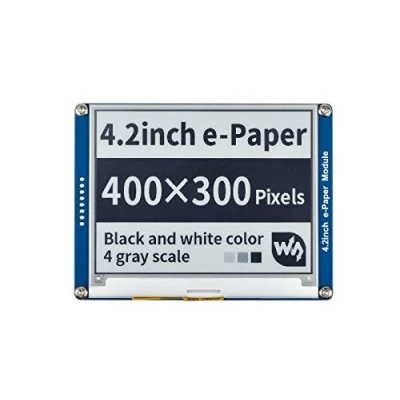 Abbildung von Waveshare 4.2 Inch E Paper Display Module Kit 400 x 300 Resolution 3.3v/5v Ink Electronic Screen with Embedded Controller SPI Interface for Raspberry Pi/Jetson Nano/Arduino,Support Full Refresh