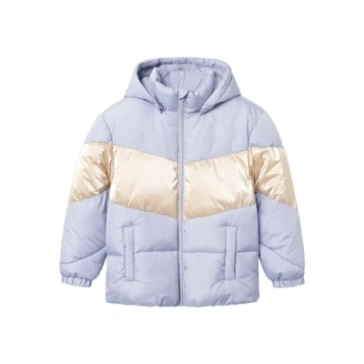 Abbildung von Name it Wattierte Folienprint Winterjacke für Kinder, Größe: 164, Icelandic blue