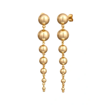 Abbildung von Elli Kugellook Modern Farben Ohrringe, Damen, Größe: One Size, Gold
