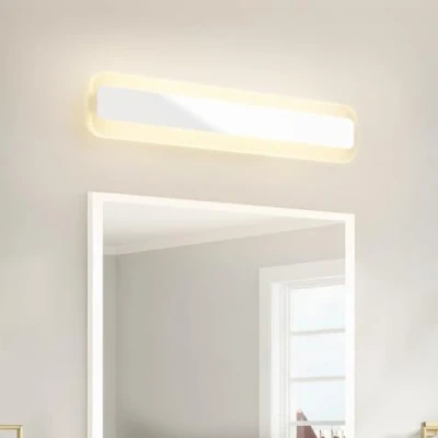 Abbildung von Dehobo LED Bad Spiegelleuchte 14W 40cm Spiegellampe Badezimmer IP44 4000K Neutralweiß Badlampe Wandbeleuchtung 230V 1000LM Spiegelfrontlicht aus Acryl Kein Flimmern