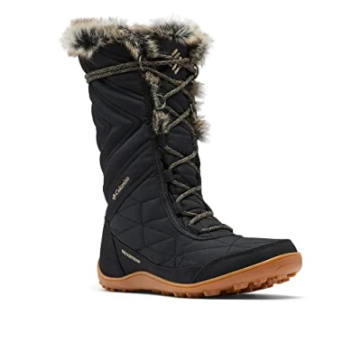 Abbildung von Columbia Minx Mid III wasserdichte Schneestiefel für Damen, Schwarz (Black x Khaki II), 37.5 EU
