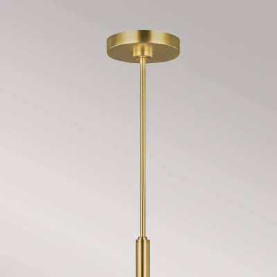 Abbildung von Elstead Lighting FE BRIANNA6 BB Kronleuchter BRIANNA E14 6x60W Stahl Messing brüniert, Leinen H:53.1cm B:61cm dimmbar