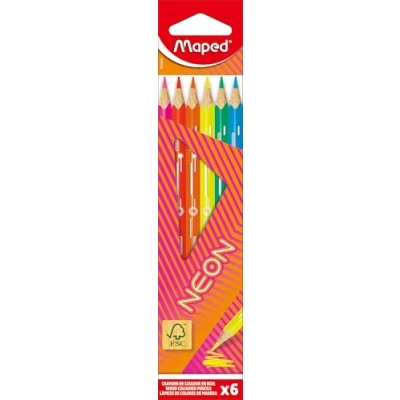 Abbildung von Maped Buntstifte NEON FSC 100% x6 Schachtel