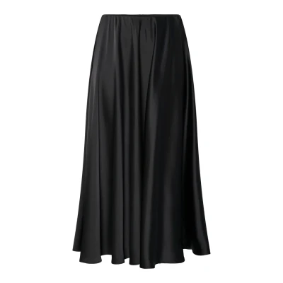 Abbildung von YAS Yaspella Volume Ankle Skirt Maxirock, Damen, Größe: 46, Black