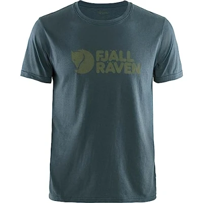 Abbildung von Fjällräven LOGO Tshirt print, Herren, Größe: Medium, Navy