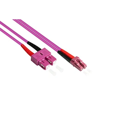Abbildung von Patchkabel LWL Duplex OM4 (Multimode, 50/125) LC/SC, 0,5m, Good Connections®