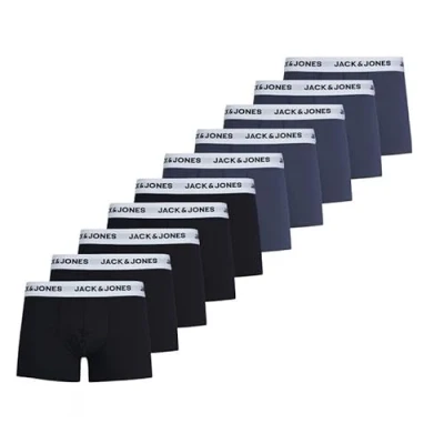 Abbildung von JACK &amp; JONES Herren JACSOLID Trunks 10 Pack, Black/Opt B, XXL