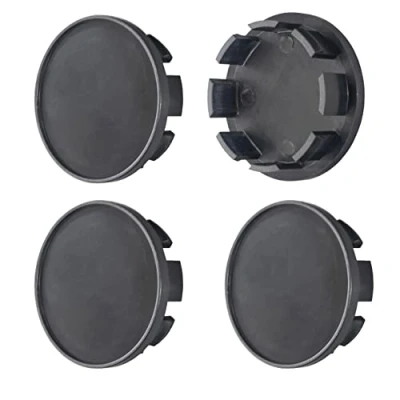 Abbildung von Satz 4 Stück x 49mm Nabenkappen Radkappen Felgenkappen Kappen (Ohne Abdeckung, SCHWARZ)