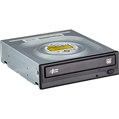 Abbildung von Hitachi LG GH24 Internal DVD Drive, RW CD ROM Rewriter for Laptop/Desktop PC, Windows 10 Compatible, M Disc Support, 24x Write Speed (Bare Drive) Black