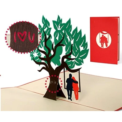 Abbildung von Geburtstagskarte Liebe&quot;I like you&quot;, für Mann, Frau, Valentinstag, handgemacht, hochwertig, schön, Karte Verliebte, Hochzeitskarten, edel, elegant, L16