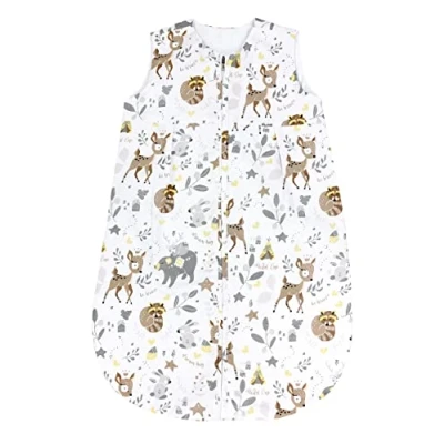 Abbildung von TupTam Baby Sommer Schlafsack 0.5 TOG aus OEKO TEX zertifizierten Materialien, Farbe: Wilde Tiere, Größe: 62 74