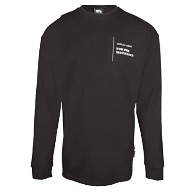 Abbildung von Gorilla Wear Boise Oversized Langarmshirt, Herren, Größe: Medium, Black