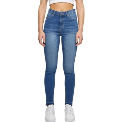Abbildung von Urban Classics Jeans Skinny Fit, Damen, Größe: 31, Blue washed