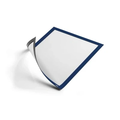 Abbildung von Durable Info Rahmen Duraframe Magnetic (A4, Magnetrahmen für metallische Oberflächen) 5 Stück, dunkelblau, 486907