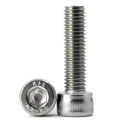 Abbildung von (30 Stück) M6x25mm Innensechskantschraube 304 Edelstahl Zylinderschrauben mit Innensechskant Vollgewinde