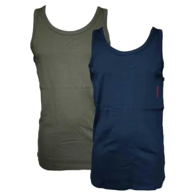 Abbildung von HUGO TANK TWIN 2 PACK Unterhemd/shirt, Herren, Größe: Medium, Open miscellaneous
