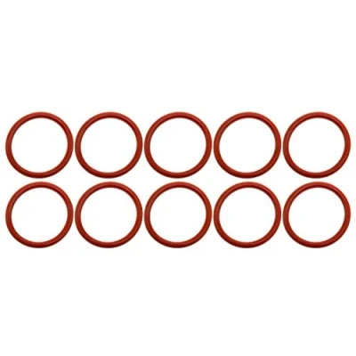Abbildung von 10x O Ring 34,9x4,2mm kompatibel für DeLonghi Brühgruppen Brüheinheiten ECAM ESAM ETAM EAM EPAM Rot Silikon Dichtung Innen 34,9mm Außen 43,3mm