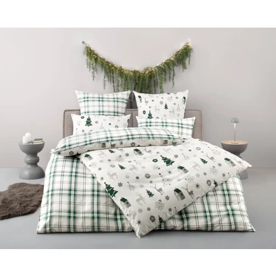 Abbildung von OTTO home Bettwäsche "Mikkel" 2 ab Gr. 135x200 cm,100% Baumwolle, Weihnachten