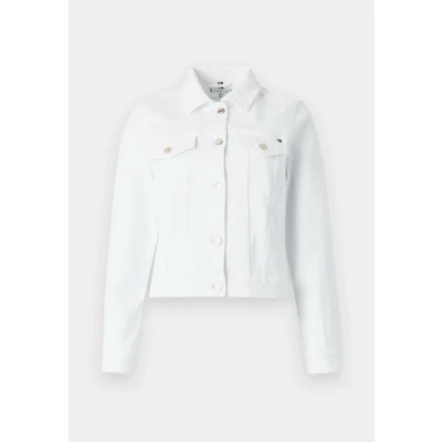 Abbildung von Tommy Hilfiger SLIM Jacket Jeansjacke, Damen, Größe: 32, Optic white