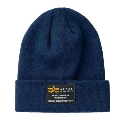 Abbildung von Alpha Industries CREW Beanie Unisex Mütze, Größe: One Size, Ultra navy