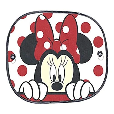 Abbildung von Plasticolor 003815R01 Disney Mickey &amp; Minnie Peek A Boo Sonnenschutz für Seitenfenster, 2 teilig, 1 Packung