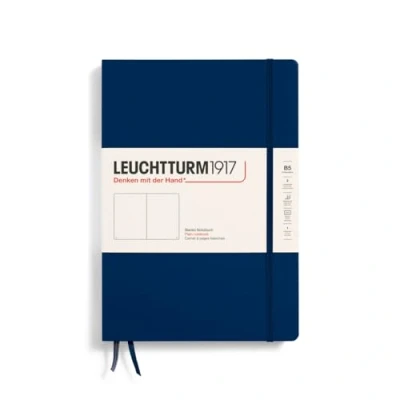 Abbildung von LEUCHTTURM1917 366177 Notizbuch Composition (B5), Hardcover, 219 nummerierte Seiten, Marine, Blanko