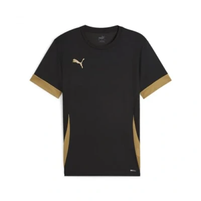 Abbildung von puma Unisex Teamgoal Matchday Jr Fußballtrikot, Black Gold, 128 EU