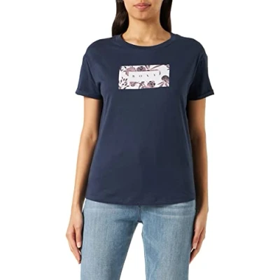 Abbildung von ROXY Sparkle Evening Flowers Kurzarmshirt für Damen Blau