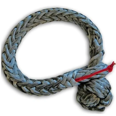 Abbildung von eaglefit Premium Soft Schäkel aus Polyethylen ca 4900kg Traglast Seilstärke 8mm &amp; Länge 26cm geöffnet Softschäkel die federleichte Karabiner Schlinge Schäkelseil extra robuste sichere Bauweise