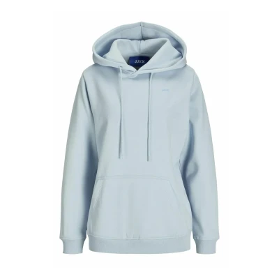 Abbildung von JJXX Damen JXABBIE RLX LS Every Hood SWT NOOS Hoodie, Skyway/Print:Powder Blue Logo, L