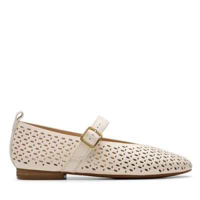 Abbildung von Clarks Damen Fawna Jane Ballerinas, Cream Leather, 40 EU