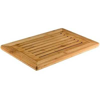 Abbildung von Kesper Brot Schneidebrett, Bambusbrett, Küchenbrett, Schneidbrett, aus FSC® Bambus, Maße: 42 x 28 2 mm