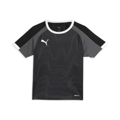 Abbildung von Puma Individualliga Graphic Unisex Sport Tshirt für Kinder, Größe: 140, Black/shadow gray