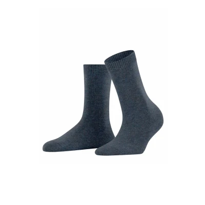 Abbildung von FALKE Damen Cosy Wool W SO Wolle Kaschmir einfarbig 1 Paar Socken, Blau (Dark Blue Melange 6688) neu umweltfreundlich, 35 38